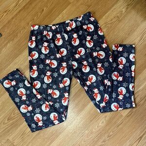 Women’s Snowman leggings or Pajama bottoms